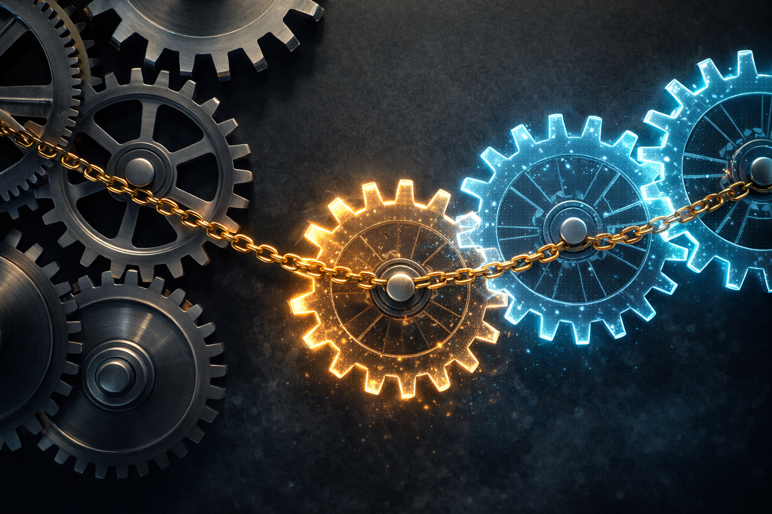 Representación de un sistema de ejecución automática de acuerdos corporativos sin necesidad de intermediarios humanos